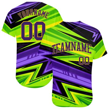 Personalized 3D Abstract Baseball Jersey for Sports Team - Custom Team Apparel Personalized 3D Abstract For Sport Team Baseball