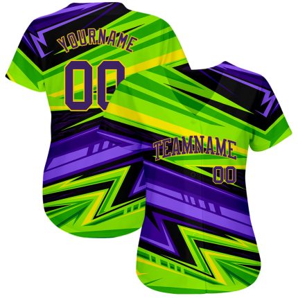 Personalized 3D Abstract Baseball Jersey for Sports Team - Custom Team Apparel Personalized 3D Abstract For Sport Team Baseball