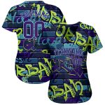 Personalized 3D Graffiti Baseball Jersey for Unique Style and Comfort Personalized 3D Abstract Graffiti Baseball Jersey 2