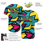 Custom 3D Abstract Graffiti Design Baseball Jersey for Unique Style Personalized 3D Abstract Graffiti Baseball Jersey 3