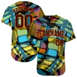 Custom 3D Abstract Graffiti Baseball Jersey - Unique Personalized Apparel for Fans Personalized 3D Abstract Graffiti Baseball