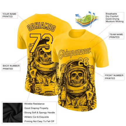 3D Astronaut T-Shirt for Kids | Personalized Performance Tee Personalized 3D Astronaut Performance T-Shirt 2