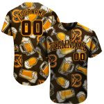 Custom 3D Beer Baseball Jersey - Personalized Sports Apparel for Fans Personalized 3D Beer Baseball Jersey
