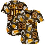 Custom 3D Beer Baseball Jersey - Personalized Sports Apparel for Fans Personalized 3D Beer Baseball Jersey