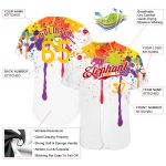 3D Colorful Bright Ink Splashes Baseball Jersey - Personalized Design for Unique Style Personalized 3D Colorful Bright Ink