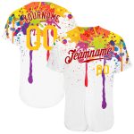 3D Colorful Bright Ink Splashes Baseball Jersey - Personalized Design for Unique Style Personalized 3D Colorful Bright Ink