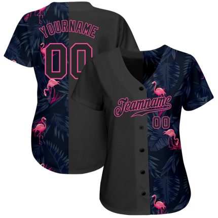 Personalized 3D Flamingo Jersey for Baseball Fans - Custom Sports Apparel Personalized 3D Flamingo Baseball Jersey