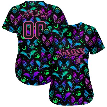 Personalized 3D Halloween Bats Jersey for Kids and Adults - Unique Baseball Jersey Personalized 3D Halloween Bats Baseball