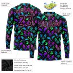 3D Halloween Bats Personalized Long Sleeve Performance T-Shirt for Men and Women Personalized 3D Halloween Bats Long Sleeve