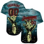 Custom 3D Halloween Horror Night Baseball Jersey for Trick or Treat Fun Personalized 3D Halloween Horror Night Trick Treat