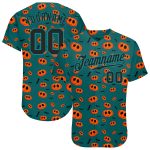 Personalized 3D Halloween Pumpkins Baseball Jersey for Halloween Fans and Players Personalized 3D Halloween Pumpkins Baseball