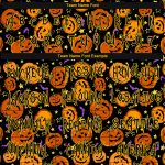 Personalized 3D Halloween T-Shirt with Pumpkins, Bats, Stars - Long Sleeve Performance Shirt Personalized 3D Halloween Pumpkins