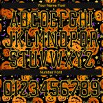 Personalized 3D Halloween T-Shirt with Pumpkins, Bats, Stars - Long Sleeve Performance Shirt Personalized 3D Halloween Pumpkins