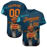 3D Halloween Pumpkins Personalized Horror Night Baseball Jersey - Unique Custom Sports Apparel Personalized 3D Halloween