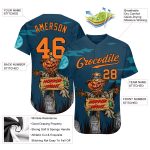 3D Halloween Pumpkins Personalized Horror Night Baseball Jersey - Unique Custom Sports Apparel Personalized 3D Halloween