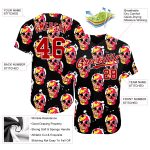 Custom 3D Halloween Skull Jersey for Men, Unique Baseball Shirt, Personalized Design 07 Personalized 3D Halloween Skulls