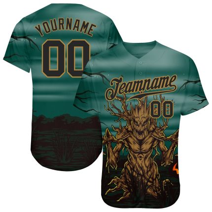 Personalized Halloween 3D Baseball Jersey for Trick or Treat Night, Horror Theme, Custom Design Personalized 3D Halloween