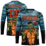 Personalized 3D Halloween Long Sleeve T-Shirt for Trick or Treat Horror Night Personalized 3D Halloween Trick Treat Horror