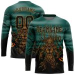 3D Personalized Halloween Trick or Treat Long Sleeve Performance T-Shirt Personalized 3D Halloween Trick Treat Horror Night