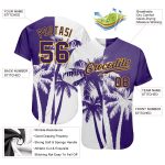 Personalized 3D Baseball Jersey Hawaii Coconut Trees Design for Men & Women Personalized 3D Hawaii Coconut Trees Baseball
