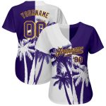 Personalized 3D Baseball Jersey Hawaii Coconut Trees Design for Men & Women Personalized 3D Hawaii Coconut Trees Baseball