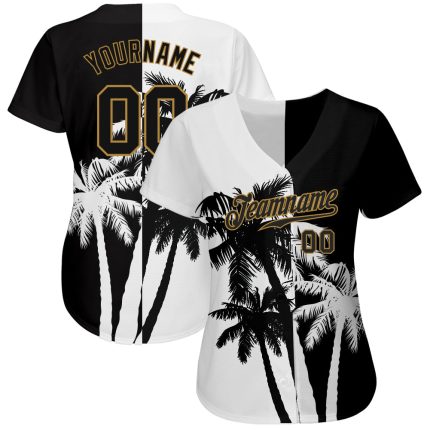 Personalized 3D Baseball Jersey with Hawaii Coconut Trees Design - Size 6 Personalized 3D Hawaii Coconut Trees Baseball Jersey