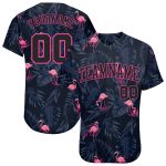 Personalized 3D Flamingo Baseball Jersey | Custom Hawaii Theme Jersey Personalized 3D Hawaii Flamingo Baseball Jersey