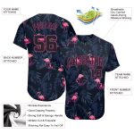 Personalized 3D Flamingo Baseball Jersey | Custom Hawaii Theme Jersey Personalized 3D Hawaii Flamingo Baseball Jersey