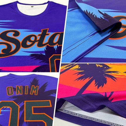 Personalized 3D Hawaii Palm Trees Tee - Custom Performance T-Shirt for Men and Women Personalized 3D Hawaii Palm Trees Performance