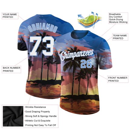 Personalized 3D Hawaii Palm Trees Tee for Men | Performance T-Shirt 5 Personalized 3D Hawaii Palm Trees Performance T-Shirt