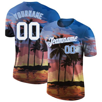 Personalized 3D Hawaii Palm Trees Tee for Men | Performance T-Shirt 5 Personalized 3D Hawaii Palm Trees Performance T-Shirt