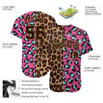 Custom 3D Leopard Print Baseball Jersey for Personalized Style Personalized 3D Leopard Baseball Jersey 2