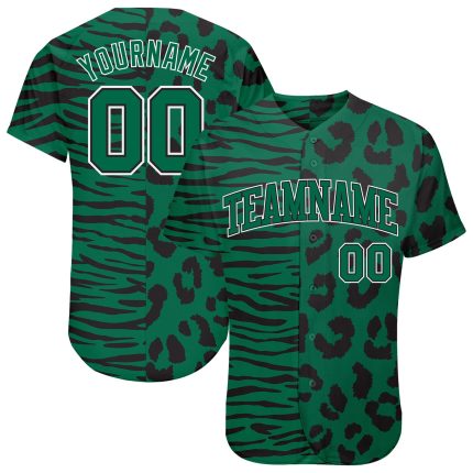 Personalized 3D Leopard Skin Zebra Stripe Baseball Jersey for Men and Women Personalized 3D Leopard Skin Zebra Stripe Baseball