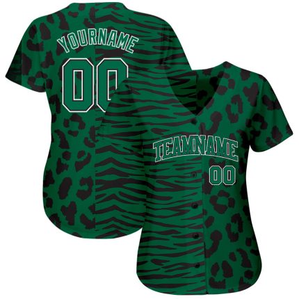 Personalized 3D Leopard Skin Zebra Stripe Baseball Jersey for Men and Women Personalized 3D Leopard Skin Zebra Stripe Baseball
