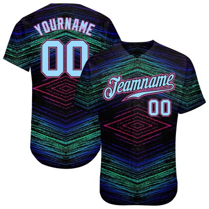 Custom 3D Lines Baseball Jersey - Personalized Sports Apparel for Fans Personalized 3D Lines Baseball Jersey 2