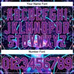 Personalized Psychedelic 3D Magic Mushrooms Baseball Jersey Over Sacred Geometry Personalized 3D Magic Mushrooms Over Sacred