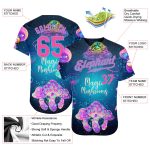 Psychedelic Magic Mushrooms Baseball Jersey Personalized 3D Graphic Over Sacred Geometry Design - Unique Style Personalized