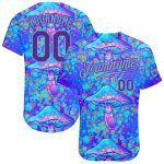 Personalized Psychedelic 3D Magic Mushrooms Baseball Jersey - Unique Hallucination Apparel Personalized 3D Magic Mushrooms