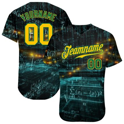 Personalized 3D Math Jersey for Kids | Custom Baseball Jersey 3 Personalized 3D Math Baseball Jersey 3