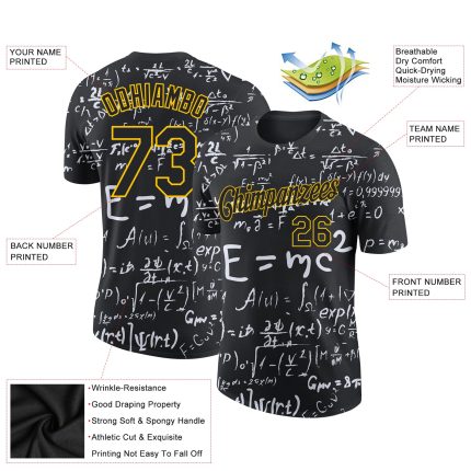 3D Math Performance T-Shirt for Personalized Style and Comfort Personalized 3D Math Performance T-Shirt 2