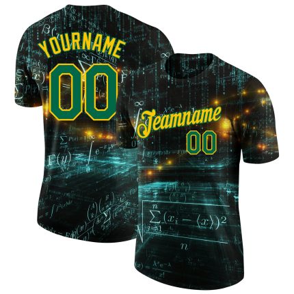Custom 3D Math Performance T-Shirt - Perfect Gift for Math Enthusiasts and Students Personalized 3D Math Performance T-Shirt