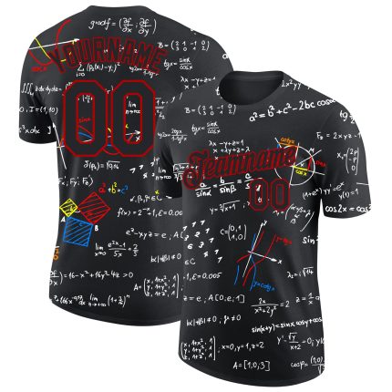 Custom 3D Math Performance T-Shirt for Students - Personalized Apparel Personalized 3D Math Performance T-Shirt 4