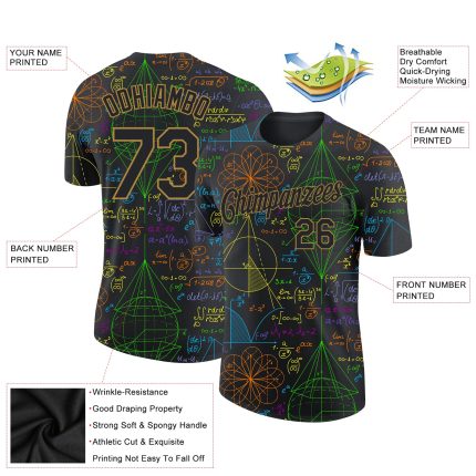Custom 3D Math T-Shirt for Performance and Learning | Personalized Educational Apparel Personalized 3D Math Performance T-Shirt
