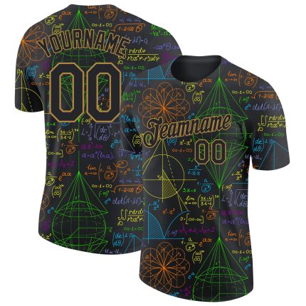 Custom 3D Math T-Shirt for Performance and Learning | Personalized Educational Apparel Personalized 3D Math Performance T-Shirt