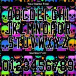 Custom Name and Number Multicolored Halloween Skulls 3D Pattern Baseball Jersey Personalized 3D Pattern Bright Multicolored