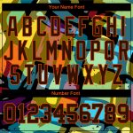 Custom Name & Number Authentic Baseball Jersey - Personalized 3D Abstract Graffiti Design Team Apparel Personalized 3D Pattern