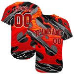 Custom 3D Abstract Pattern Baseball Jersey for Sports Team Authentic Style Personalized 3D Pattern Design Abstract Pattern