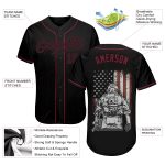 Custom Name and Number 3D American Soldier Baseball Jersey, Personalized Battlefield Design, Authentic Team Apparel Personalized
