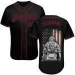 Custom Name and Number 3D American Soldier Baseball Jersey, Personalized Battlefield Design, Authentic Team Apparel Personalized