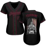 Custom Name and Number 3D American Soldier Baseball Jersey, Personalized Battlefield Design, Authentic Team Apparel Personalized